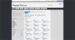 Desktop Screenshot of popularentries.com